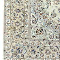 Lot 15, Persian Nain 9LA, circa 1980, fine wool & silk pile, rare, Persia, size 355x256 cm, RRP $12,000 (3)