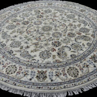 Lot 21, Very fine Indo Nain design Amritsar, 14x14 quality, NZ wool & silk pile, India, size 189x189 cm, RRP $7000 (2)