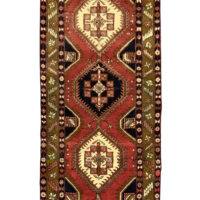 Lot 3, Meshkin, Azarbaiejan, c.1960, wool pile, rare & durable, Persia, size 416x105 cm, RRP $7500 (1)
