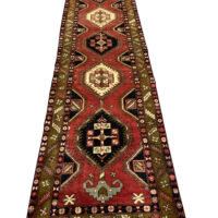 Lot 3, Meshkin, Azarbaiejan, c.1960, wool pile, rare & durable, Persia, size 416x105 cm, RRP $7500 (7)