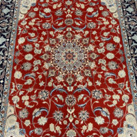 Lot 37, Superfine Isfehan, full silk base and inlay, 850K kpsqm, Rare piece, Persia, size 220x152 cm, RRP $18,000 (5)