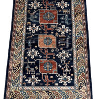 Lot 48, Afghan Turkaman weave, circa 2010, 19th century Kazak inspired, HSW & Veg dyes, size 185x123 cm, RRP $4000 (1)