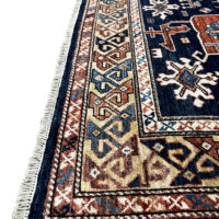 Lot 48, Afghan Turkaman weave, circa 2010, 19th century Kazak inspired, HSW & Veg dyes, size 185x123 cm, RRP $4000 (2)