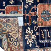 Lot 48, Afghan Turkaman weave, circa 2010, 19th century Kazak inspired, HSW & Veg dyes, size 185x123 cm, RRP $4000 (4)