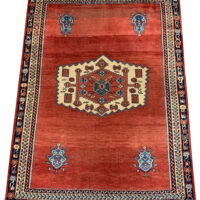 Lot 55, Antique Afshar, circa 1920, restored, Rare & collectable, Persia, size 145x110 cm, RRP $5000 (2)