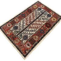Lot 61, Afghan Turkaman weave , circa 2010, vegetable dyes, all wool, 19th century Caucasian inspired, size 150x95 cm, RRP $3000 (2)