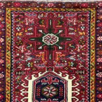 Lot 7, Karajeh-Heriz, cottage weave from Azerbaijan region , circa 1970, wool pile, rare & durable, Persia, size 382x80 cm, RRP $6000 (3)
