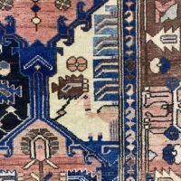 Rug# 10219, Antique Bakhtiar, Armani weave, circa 1910, good condition, Persia, size 203x133 cm (4)