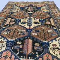 Rug# 10219, Antique Bakhtiar, Armani weave, circa 1910, good condition, Persia, size 203x133 cm (6)