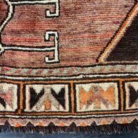Rug# 10448, Rare Luri, nomadic weave, circa 1940, all wool, Persia, size 244x143 cm (6)