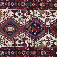 Rug# 10488, Azarbaiejan Saumak, wool & silk on cotton foundation, c.1980, Persia, size 281x83 cm (3)