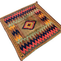 Rug# 10504, antique Nomadic Sofreh circa 1900, Afshari tribe, fine wool, Rare & collectable, Persia, size 125x120 cm (2)