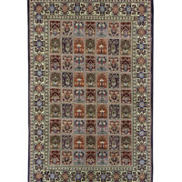 Rug# 10714, Superfine Qoum-Kork, circa 1990, Garden or Baagh design, superfine wool pile, rare, Persia, size 215x137 cm (2) - Copy