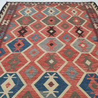 Rug# 24657, Superfine Afghan flatweave Kilim, modern design, veg dyes, size 290x208 cm, RRP $1800, on special $720 (3)