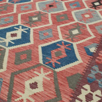Rug# 24657, Superfine Afghan flatweave Kilim, modern design, veg dyes, size 290x208 cm, RRP $1800, on special $720 (4)