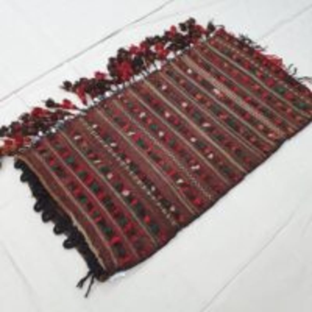 Rug# 25720, Nomadic balouch Grain-bag or Torbeh, circa 1940, rare, size 106x60 cm, RRP $660, on special $220 (2)