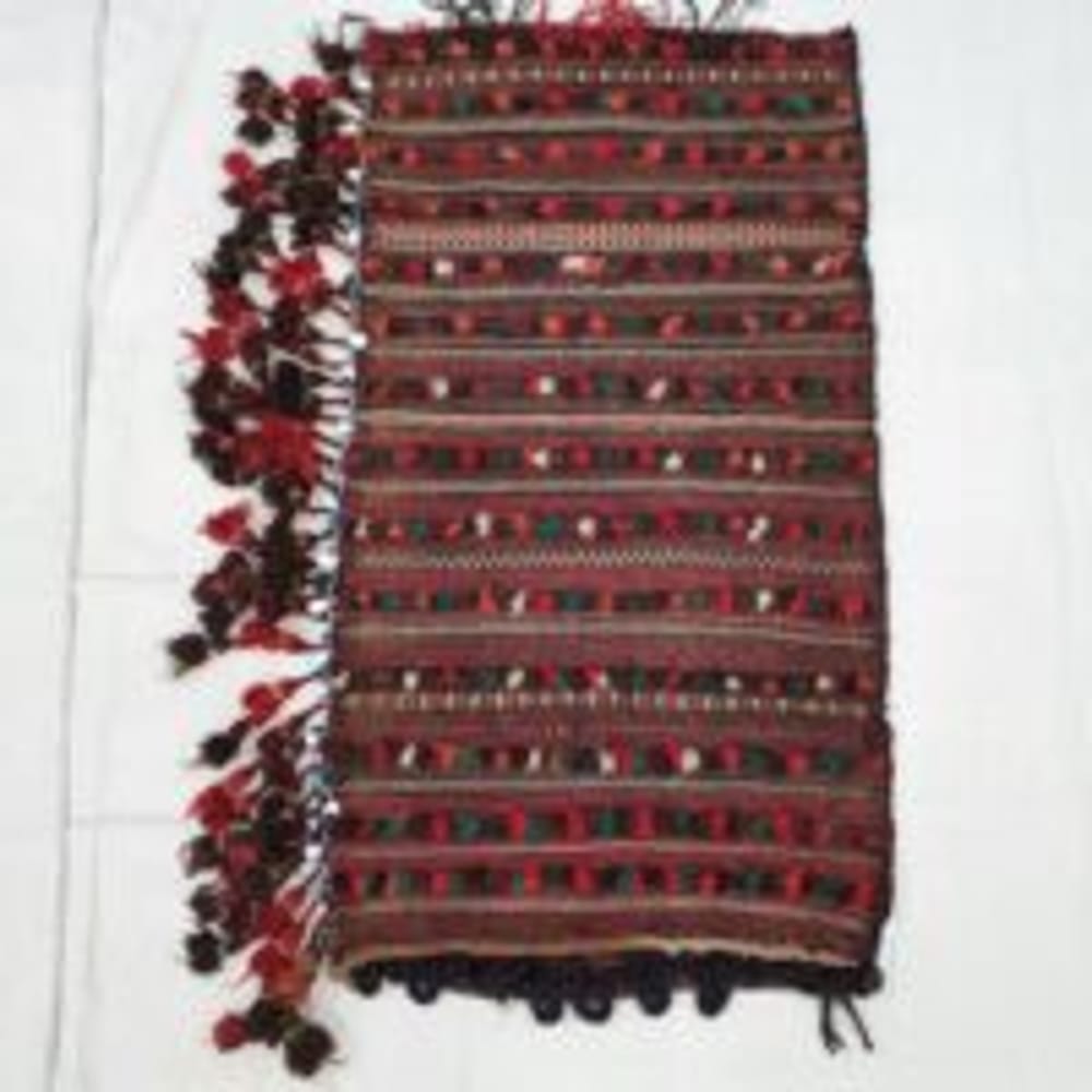 Rug# 25720, Nomadic balouch Grain-bag or Torbeh, circa 1940, rare, size 106x60 cm, RRP $660, on special $220