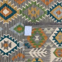 Rug# 26111, Afghan Maimaneh Kilim, Qazni wool & vegetable dyes, Size 247x174 cm (2)