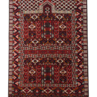 Rug# 26352, Ersari weave Turkaman, 19th c Ensi-Hatchli design, veg dyes, size 186x121 cm (1)