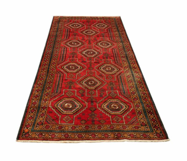 Rug# 6533 Nomadic Balouch Zabol area, bedding cover, Galleria rug, Persia, 288x119 cm, (1)