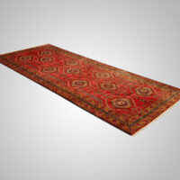 Rug# 6533 Nomadic Balouch Zabol area, bedding cover, Galleria rug, Persia, 288x119 cm, (4)
