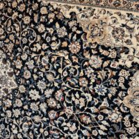 Rug# 7591, Superfine 6LA Nain, circa 1970, wool and silk pile, Habibian studio, collectable, Persia, size 290x180 cm (3)