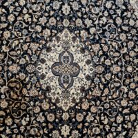 Rug# 7591, Superfine 6LA Nain, circa 1970, wool and silk pile, Habibian studio, collectable, Persia, size 290x180 cm (5)