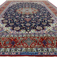 Rug#10295 Superfine Isfehan, full silk base and inlay, 800K kpsqm, c.1975, Rare piece, Persia, size 308x200 cm (10)