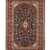 Rug#10555, Superfine Kashan, Kork wool pile, 600K kpsqm, Rare piece, Persia, size 202x140 cm (2) - Copy
