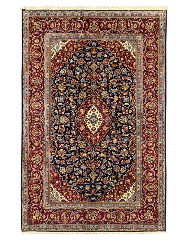 Rug#10555, Superfine Kashan, Kork wool pile, 600K kpsqm, Rare piece, Persia, size 202x140 cm (2) - Copy