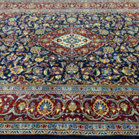 Rug#10555, Superfine Kashan, Kork wool pile, 600K kpsqm, Rare piece, Persia, size 202x140 cm (4)