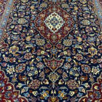Rug#10555, Superfine Kashan, Kork wool pile, 600K kpsqm, Rare piece, Persia, size 202x140 cm (6)