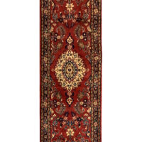 Rug#10585 Vintage Hamedan-Mehraban, Kurdi weave, circa1960, wool pile, rare & durable, Persia, size 461x82 cm (1) - Copy
