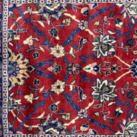 Rug#10600 Persian Sarouk, 16th c Safavid flowers, circa1960, wool pile, rare & durable, Persia, size 407x80 cm (7)