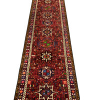 Rug#10620 Karajeh-Heriz, Azarbaiejan, c.1970, wool pile, rare & durable, Persia, size 300x75 cm (1) - Copy