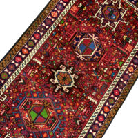 Rug#10620 Karajeh-Heriz, Azarbaiejan, c.1970, wool pile, rare & durable, Persia, size 300x75 cm (4)