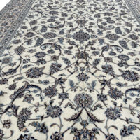 Rug# 10062, 6LA Nain , c.1990 wool & silk pile, 900k KPSQM, immaculate, Persia, size 300x205 cm (5)