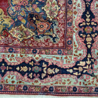 Rug# 10167, Antique Moshabad Mahal, restored, distressed pile, unique, Vegetable dyes, Sultanabad area, north West Persia, size 440x335 cm (5)