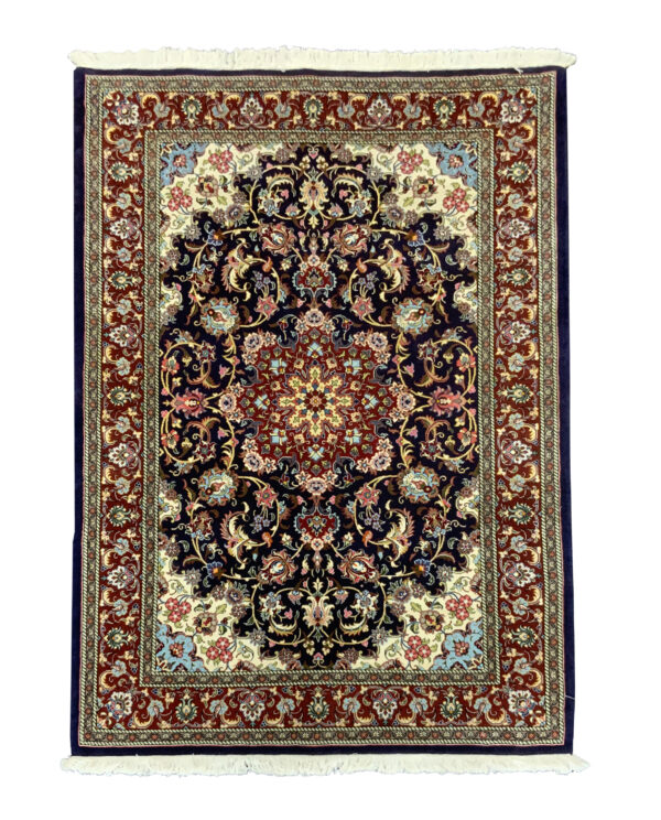 Rug# 10379, Sherkat-Ilam, circa 1990, superfine Kork-wool pile, very durable, rare, Persia, size 210x140 cm (2)