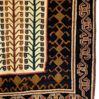 Rug# 12175, Vintage Gabbeh by Qashqai nomads, mid 20th.c Persia, size 203x116 cm, RRP $2000, Special price $600 (4)