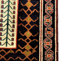 Rug# 12175, Vintage Gabbeh by Qashqai nomads, mid 20th.c Persia, size 203x116 cm, RRP $2000, Special price $600 (6)