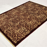 Rug# 13825, Afghan Turkaman weave Eslimi scrolls, handspun wool, size 209x141 cm, RRP $2400, Special price $720 (3)