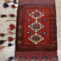 Rug# 26164, vintage Afghan Torbeh or Grain-bag, Balouchi nomadic weave, Size 75x50 cm