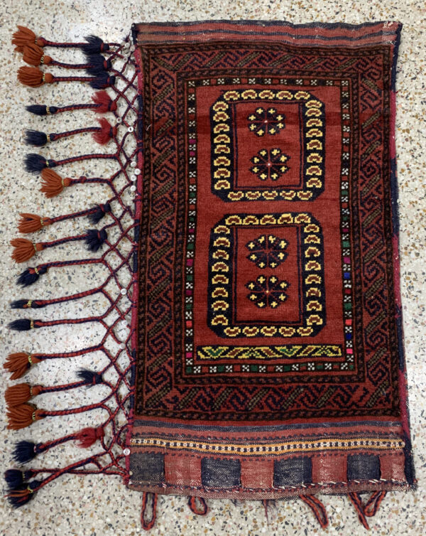 Rug# 26173, vintage Afghan Torbeh or Grain-bag, Balouchi nomadic weave, Size 75x50 cm