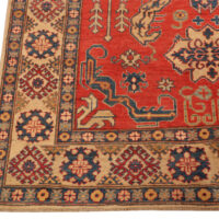 Rug# 26302, Afghan Turkaman,19th c Kazak inspired, Size 277x191 cm