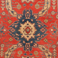 Rug# 26302, Afghan Turkaman,19th c Kazak inspired, Size 277x191 cm (3)