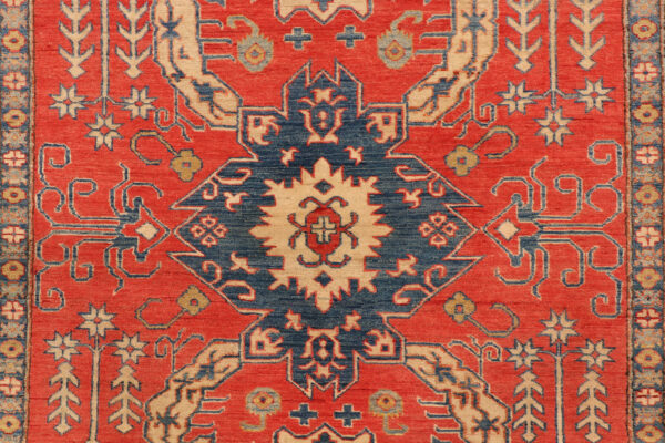 Rug# 26302, Afghan Turkaman,19th c Kazak inspired, Size 277x191 cm (3)