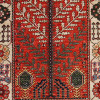 Rug# 26458 Afghan Turkaman weave , circa 2010, vegetable dyes, all wool, 19th c Caucasian inspired, size 143x90 cm (4)