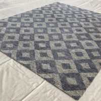 Rug# 30696, Tibitan weave Himalayan Modern design 60 knts quality, wool and bamboo silk , India, size 306x247 cm