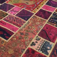 Rug# 5780, vintage fragments patchwork and overdyed modern rug, , Persia, size 259x189 cm RRP $3000, on Special $990 (6)